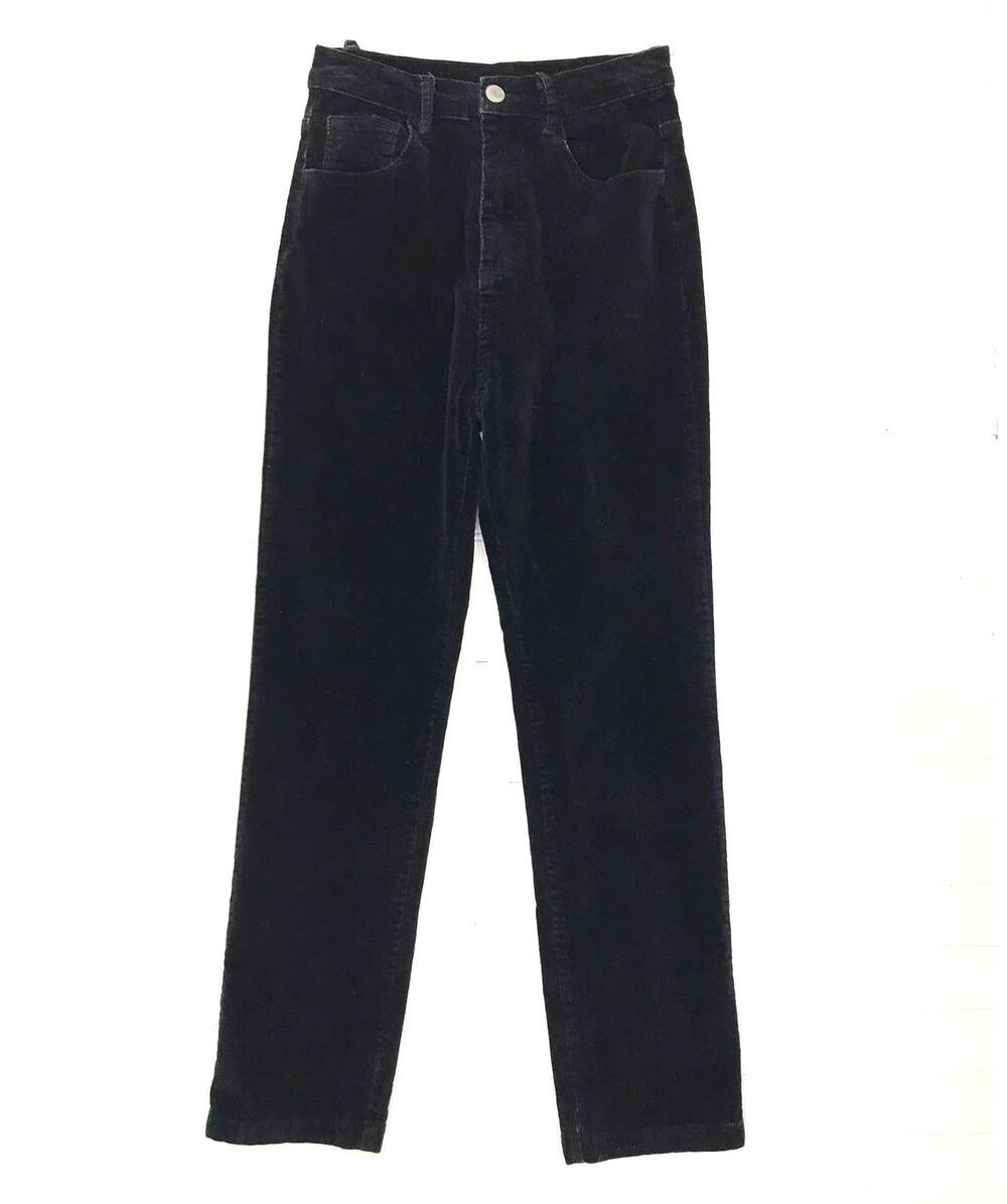 John Galt Black Corduroy Stretch Pants Size Medium